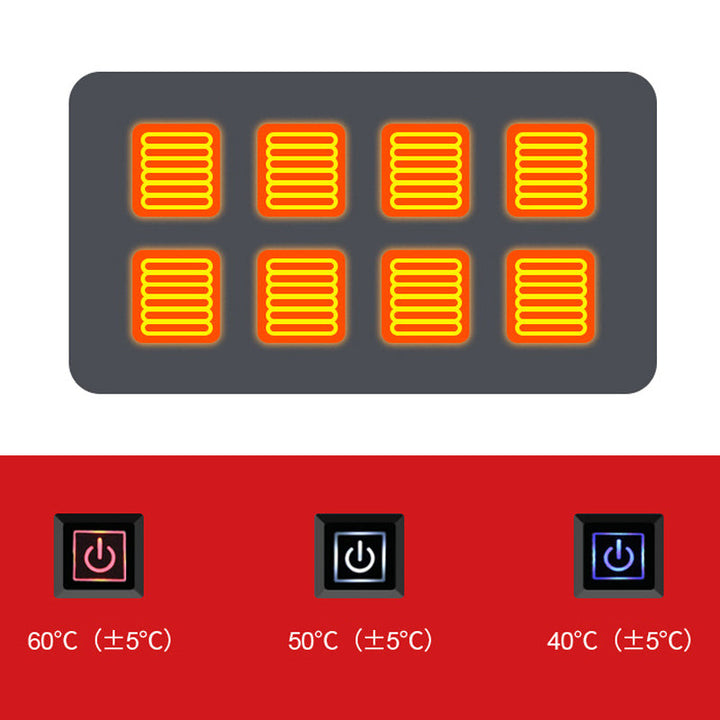 Warmtewereld™ USB-verwarmde omslagdoek van fleece met drie standen