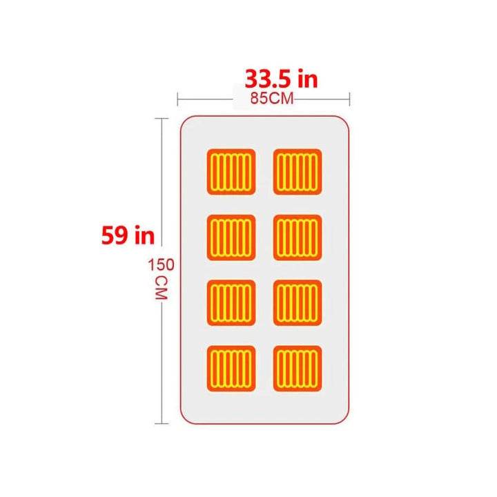Warmtewereld™ USB-verwarmde omslagdoek van fleece met drie standen