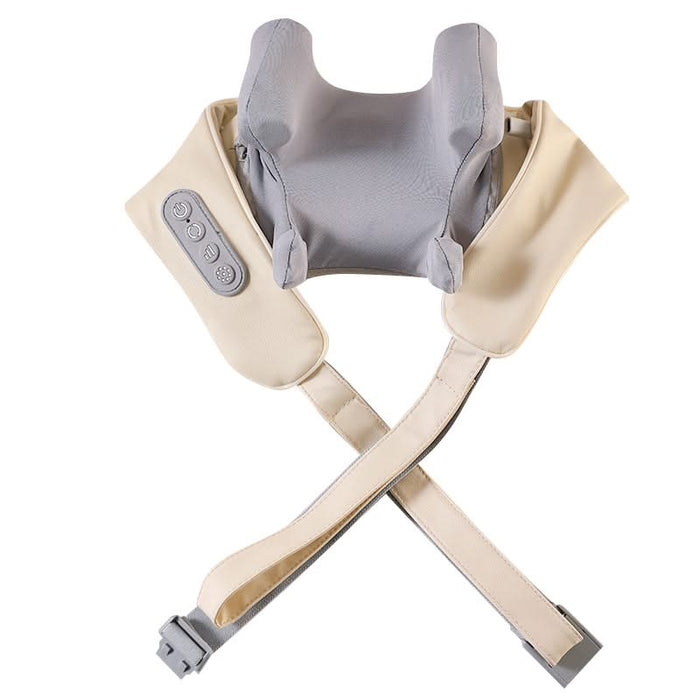 Warmtewereld™ Draadloze nekmassager met warmte, afstandsbediening en 6 koppen