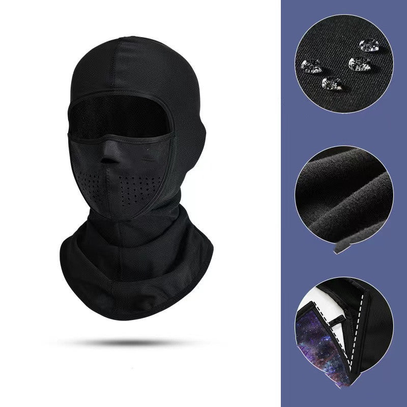Winddichte skimasker en nekwarmer in één