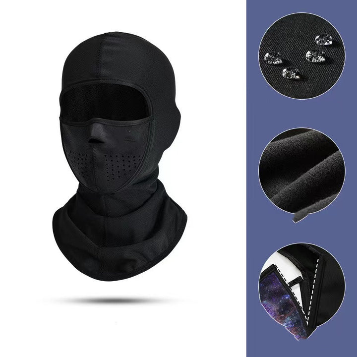 Winddichte skimasker en nekwarmer in één