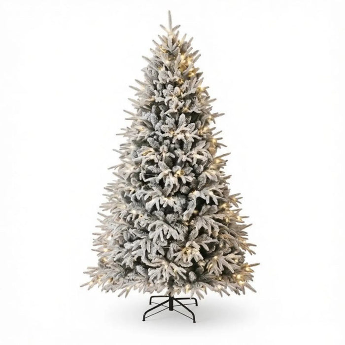 Warmtewereld Besneeuwde kerstboom 183 cm met 2.015 takpunten en 260 leds