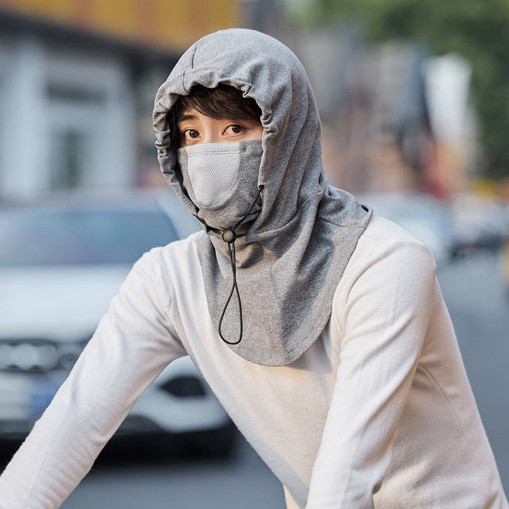 Warmtewereld™ Winddicht gezichtsmasker met capuchon en nekwarmer voor fietsen
