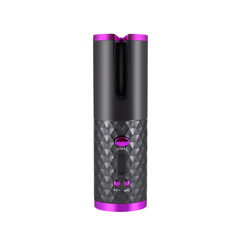 Roze draadloze krultang met lcd-scherm