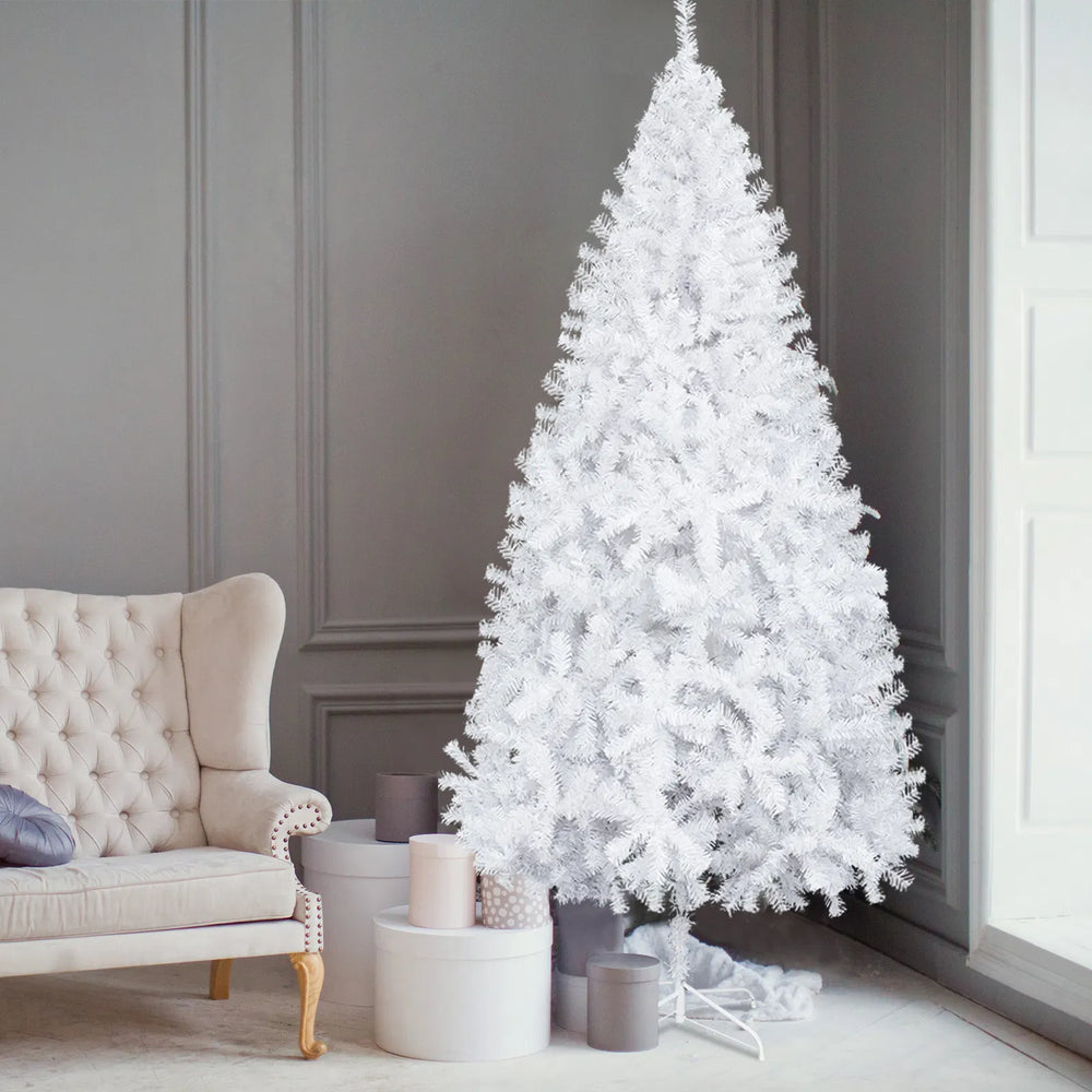 Witte kunstkerstboom zonder verlichting