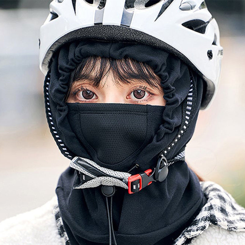 Warmtewereld™ Winddicht gezichtsmasker met capuchon en nekwarmer voor fietsen