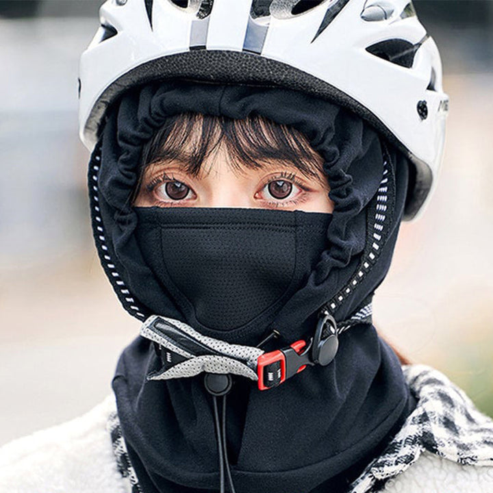Warmtewereld™ Winddicht gezichtsmasker met capuchon en nekwarmer voor fietsen