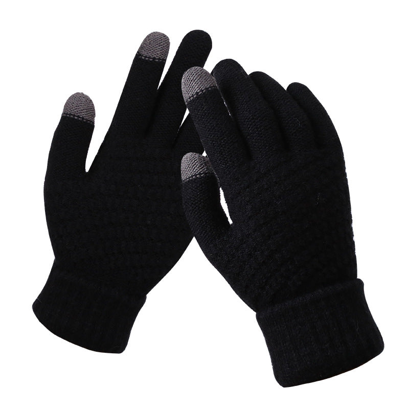 Gebreide touchscreen handschoenen