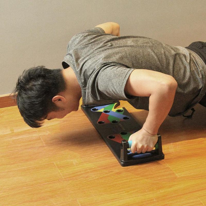 Opvouwbaar push-up board met handgrepen