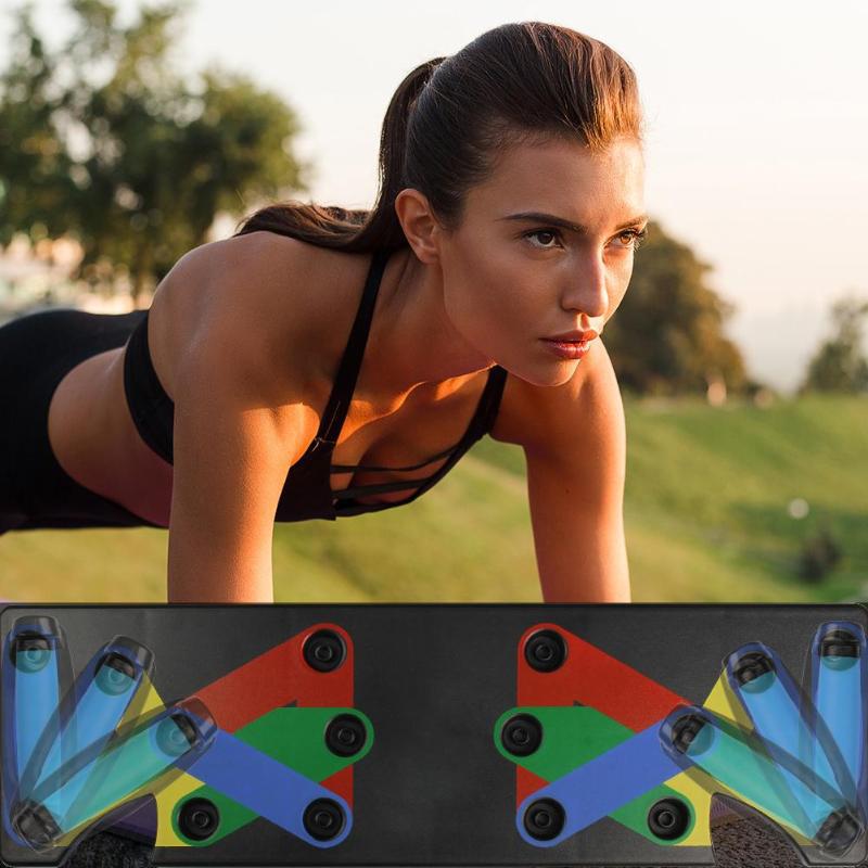 Opvouwbaar push-up board met handgrepen