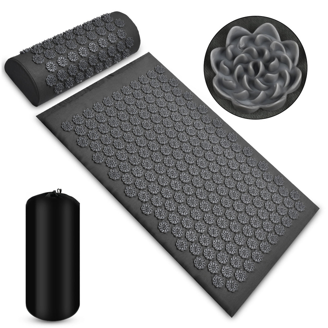 Spijkermat met kussen en opbergtas