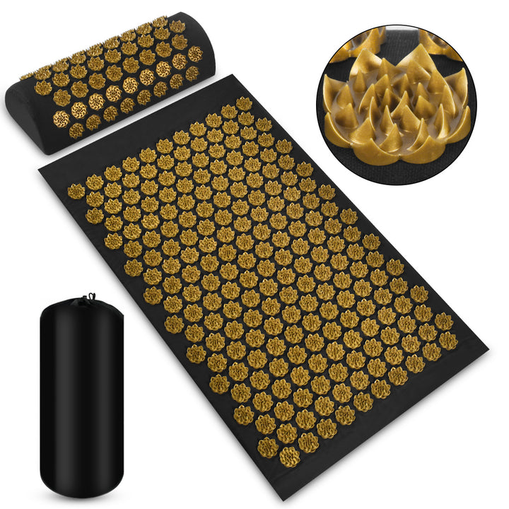 Spijkermat met kussen en opbergtas