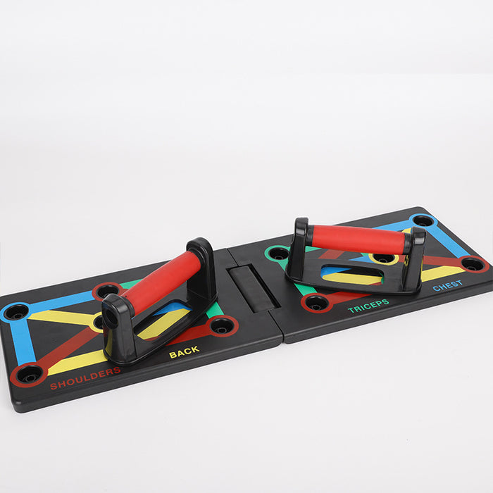 Warmtewereld Opvouwbaar push-up board met kleurcodes en handgrepen