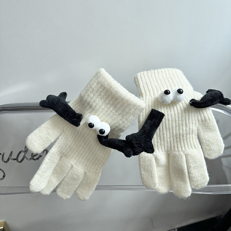 Gebreide handschoenen met magnetische handjes