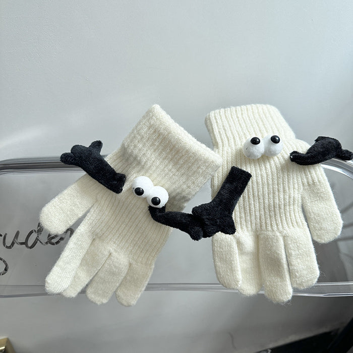 Warmtewereld Koppelhandschoenen met magnetische handjes