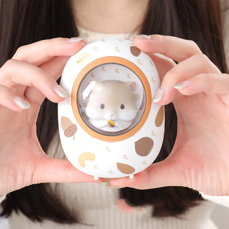 Hamster-handwarmer met powerbank 5000 mAh en 4 warmtestanden