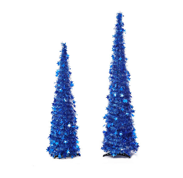 Opvouwbare kerstboom met glitters en standaard – 120 of 150 cm