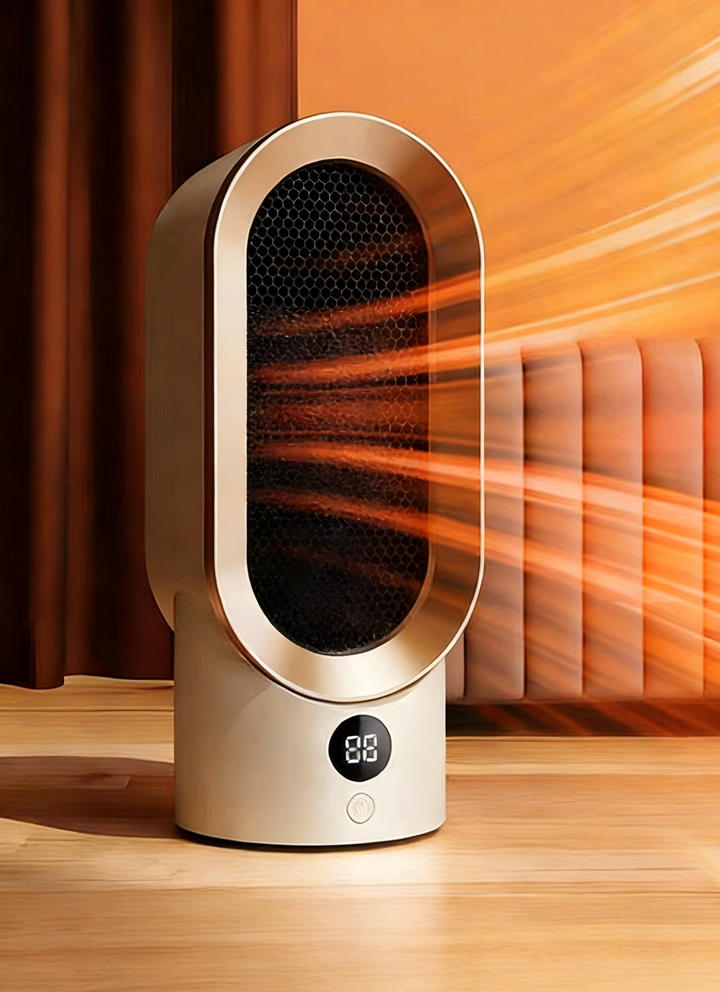 Warmtewereld™ Compacte heteluchtkachel met snelle warmte en standen