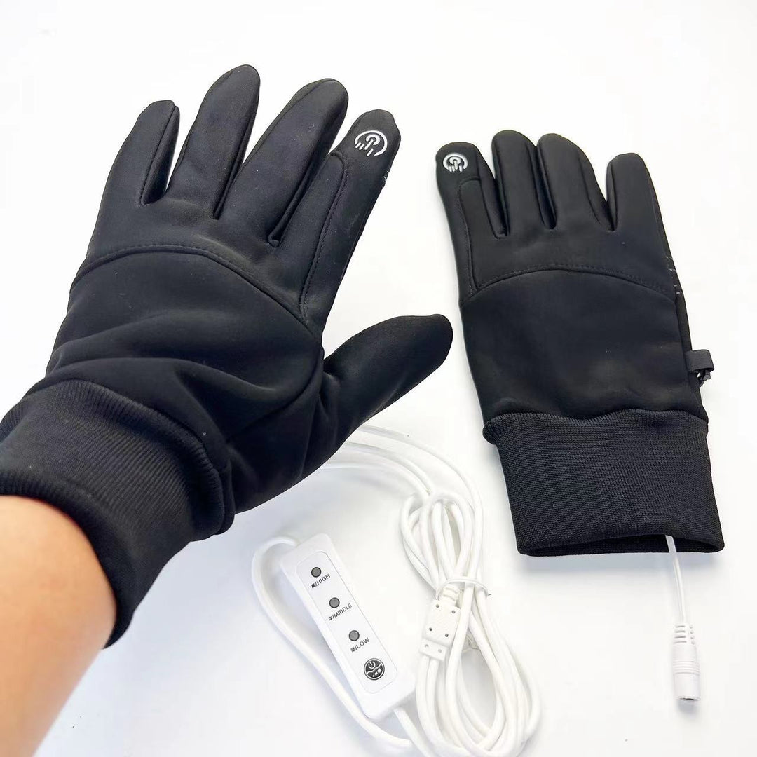 Verwarmde touchscreen handschoenen met usb