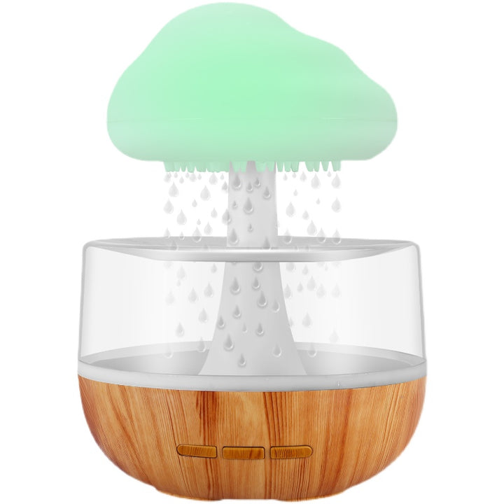 Regenwolk luchtbevochtiger met nachtlampje en regengeluid