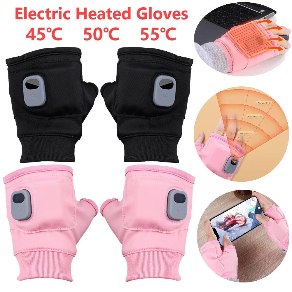Verwarmde handschoenen met display – oplaadbaar via USB