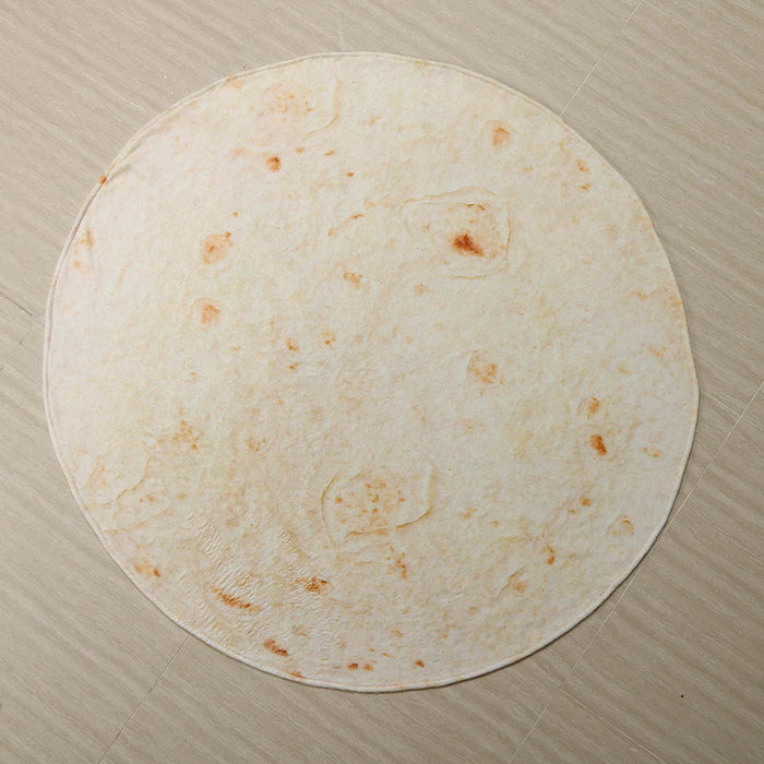 Warmtewereld Tortilla deken van zachte flanel, rond of rechthoekig