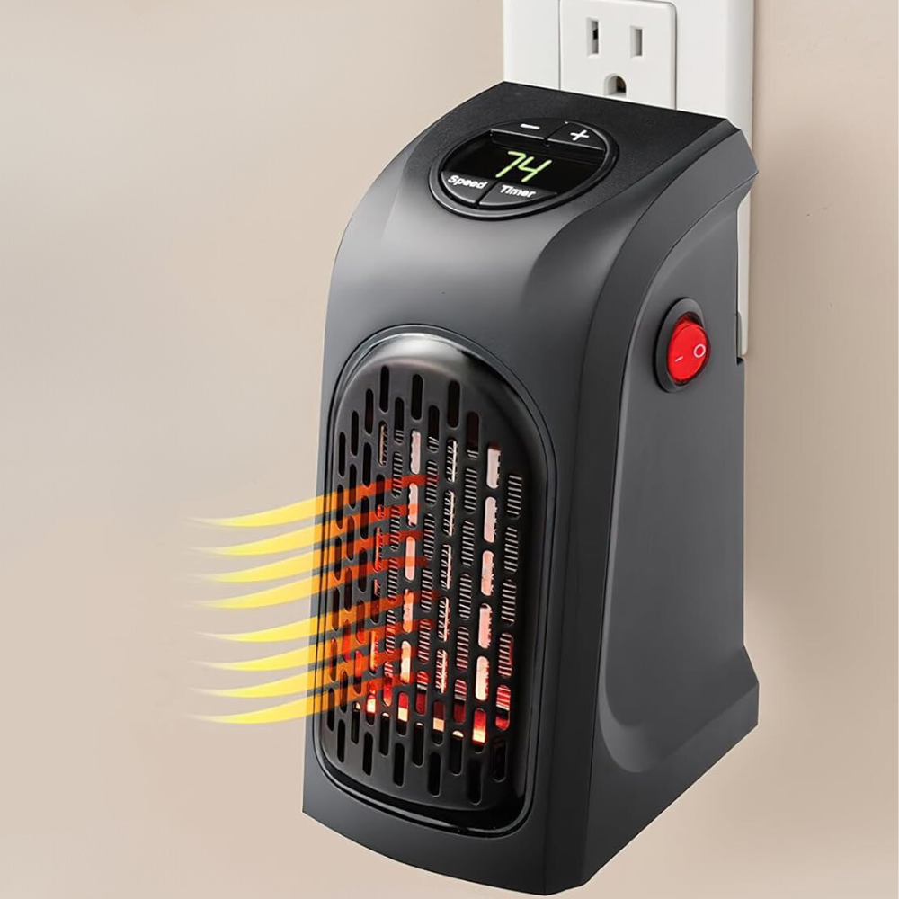 Warmtewereld™ Stopcontactkachel met thermostaat en PTC-element