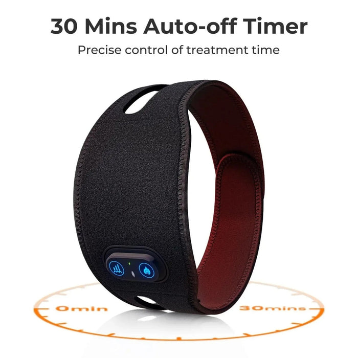 Warmtewereld™ Verwarmende nekwrap met rood en infrarood licht en timer