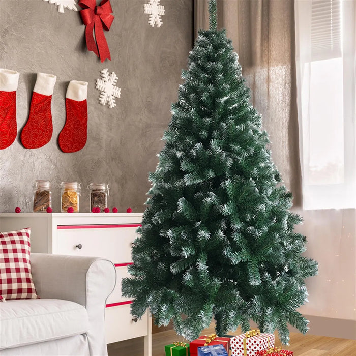 Warmtewereld Kunstkerstboom 183 cm met groene en witte takpunten