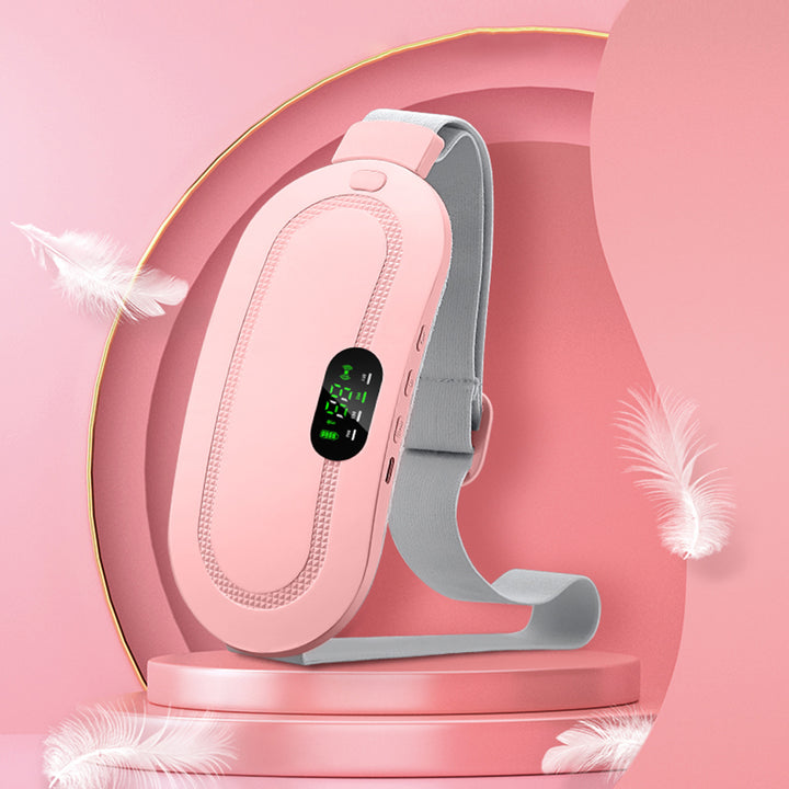 Witte warmteband met display om de buik