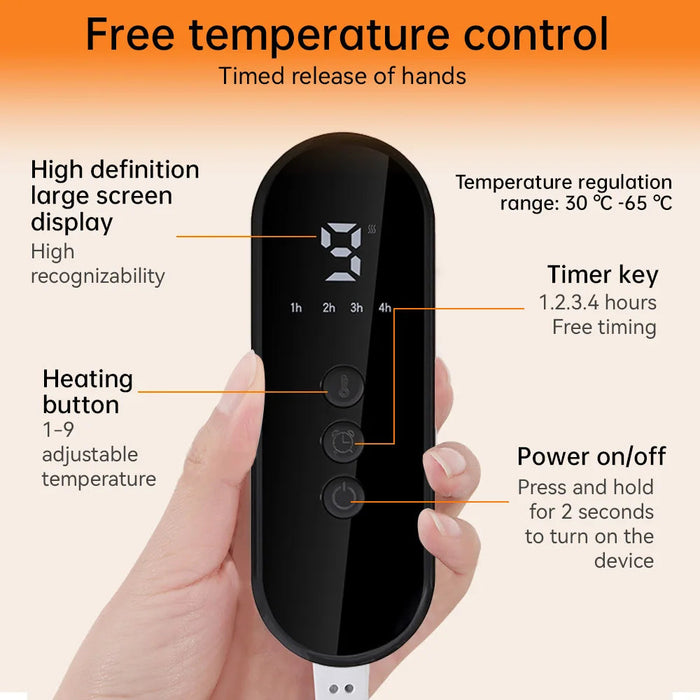 Warmtewereld™ Elektrische voetenwarmer van pluche met negen standen
