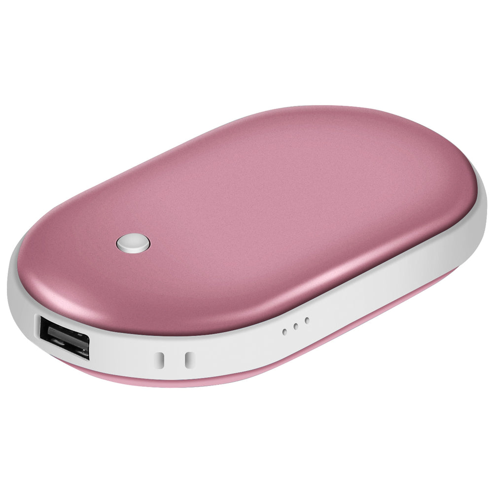 Handwarmer met powerbank 5000 mAh, dubbelzijdig verwarmd