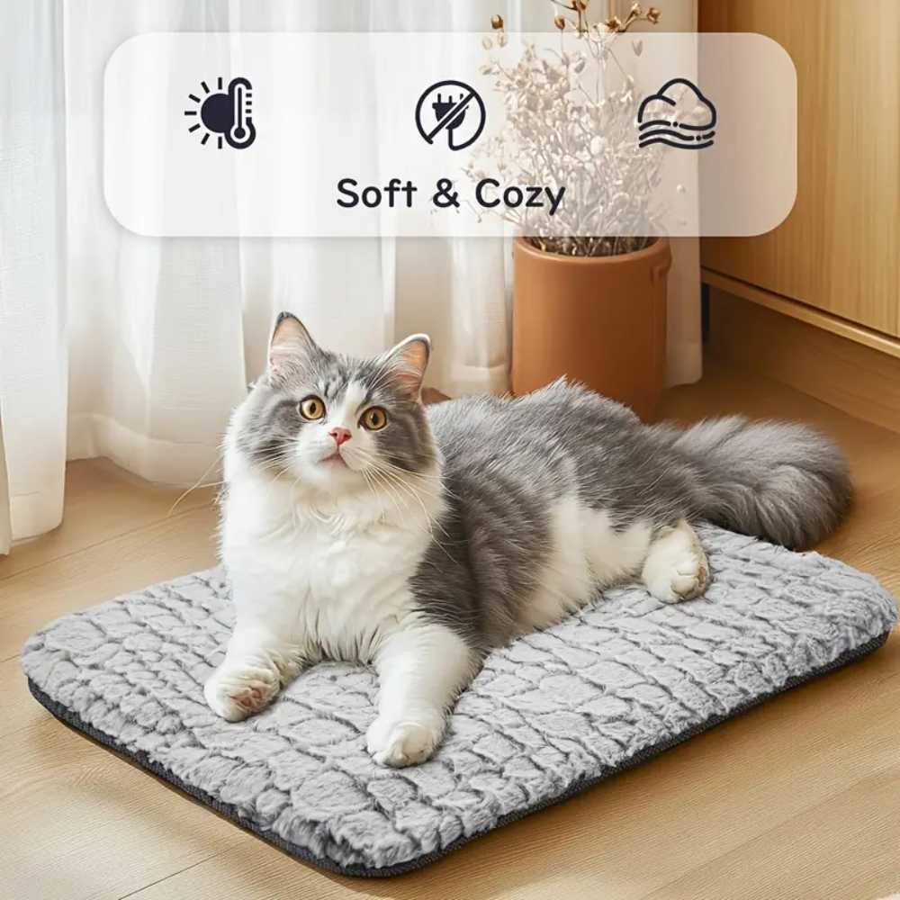Warmtewereld™ Warmtemat voor katten met afneembare, wasbare hoes