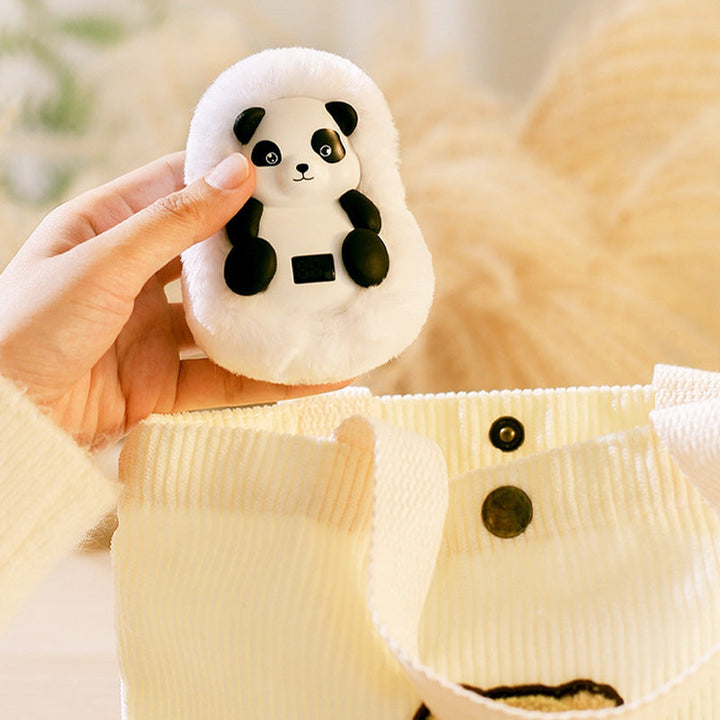 Warmtewereld™ Oplaadbare pluche handwarmer als ijsbeer of panda