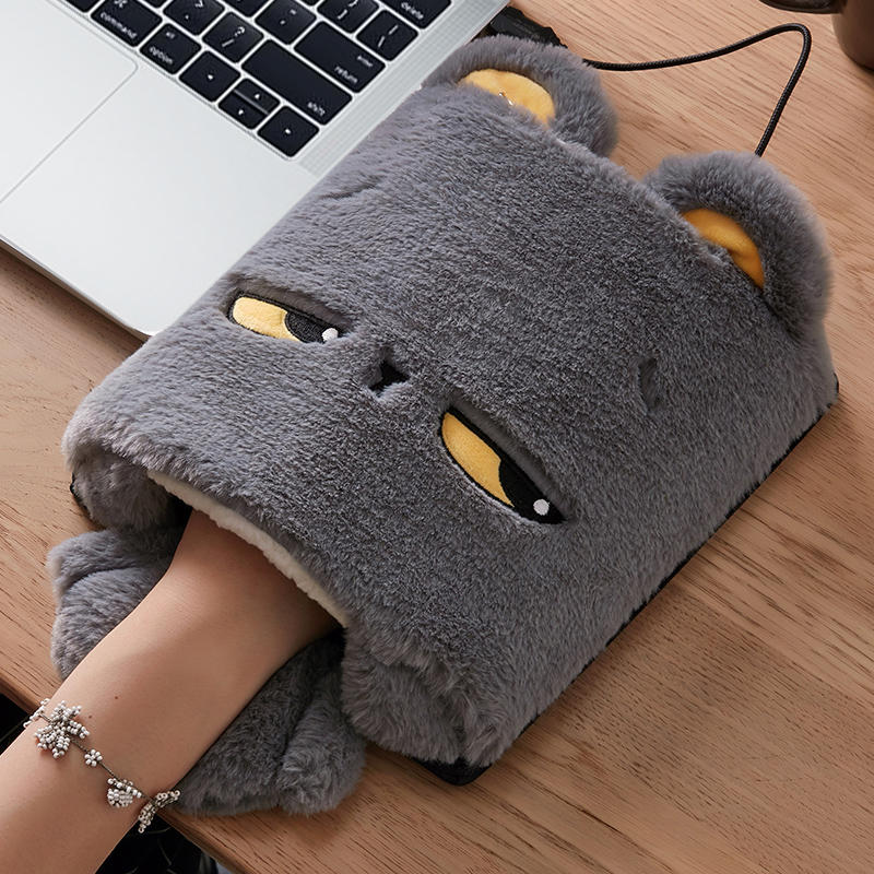 Warmtewereld™ Verwarmde muismat met handwarmer van zachte fleece