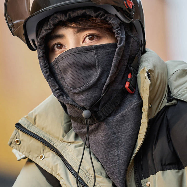 Warmtewereld™ Winddicht gezichtsmasker met capuchon en nekwarmer voor fietsen