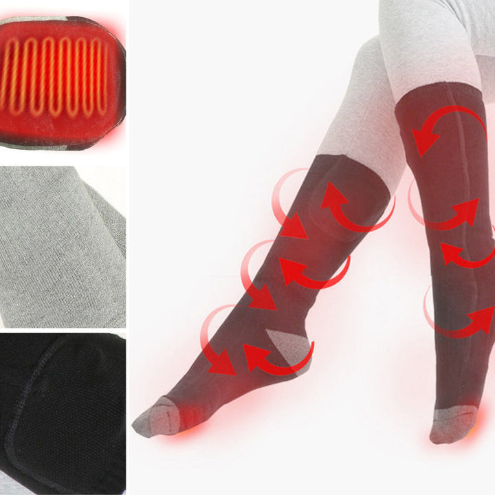 Warmtewereld™ Oplaadbare verwarmde sokken met instelbare temperatuur