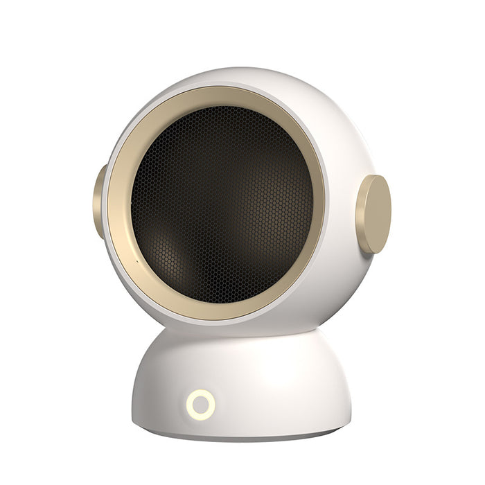 Warmtewereld Ronde mini kachel in astronauthelm-design