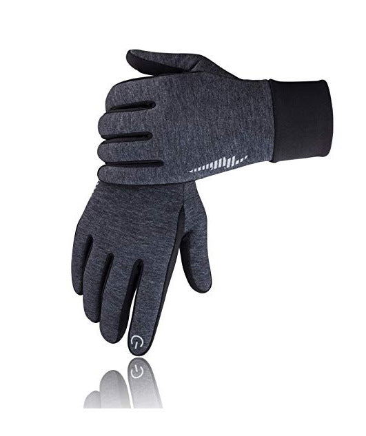 Zwarte winterhandschoenen met antislip palm