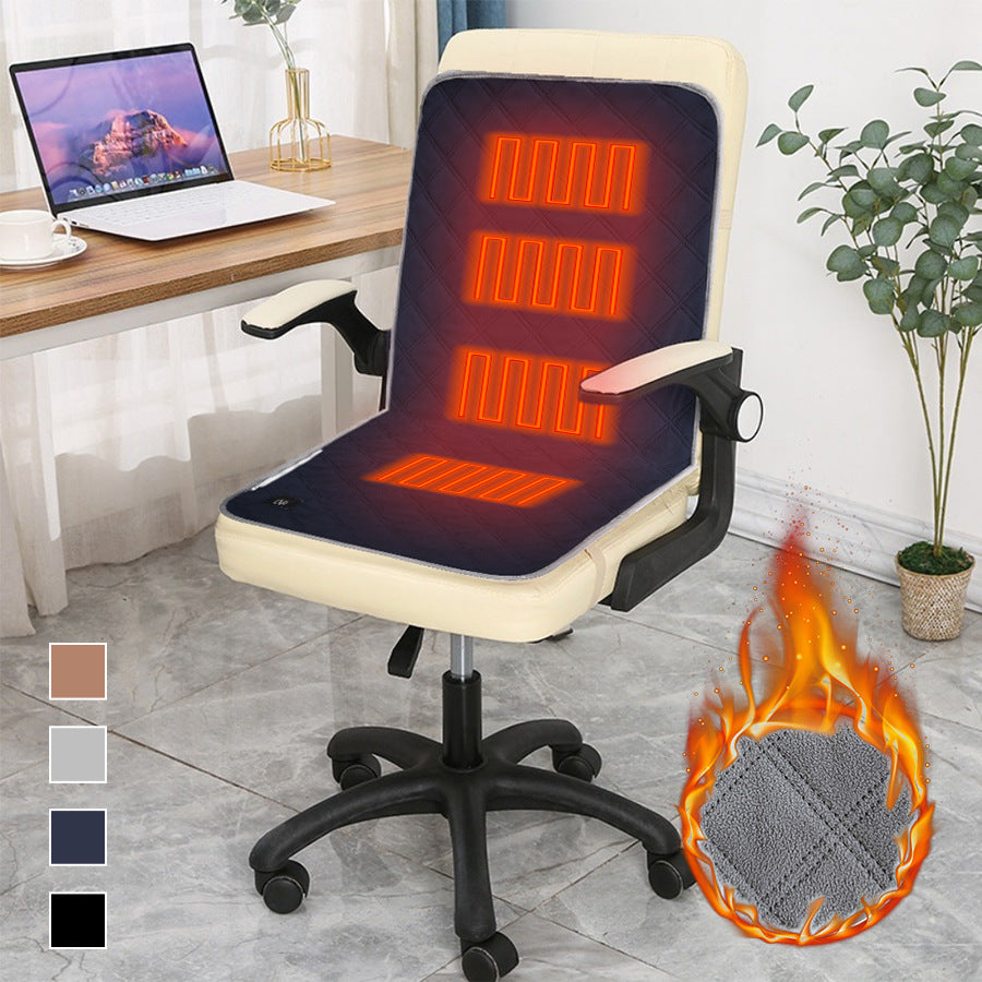 Verwarmd fluwelen zitkussen met usb