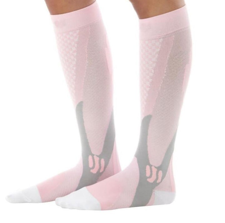 Zwarte compressiekousen tot de knie
