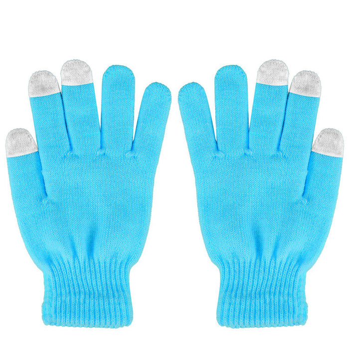 Warmtewereld Gebreide handschoenen met touchscreen-vingertoppen