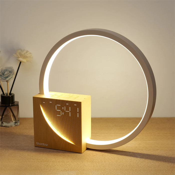 Warmtewereld Ringlamp met wekker, wekverlichting en natuurgeluiden