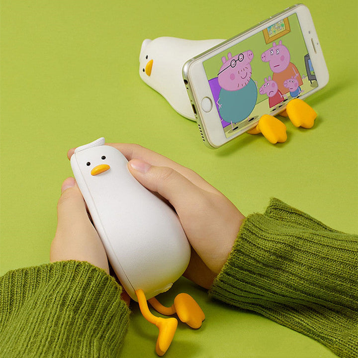 Warmtewereld™ Mini handwarmer met 4000 mAh powerbank en telefoonstandaard