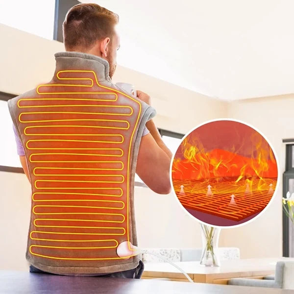 Warmtewereld™ Ultrazacht warmtekussen voor nek en rug met tien standen