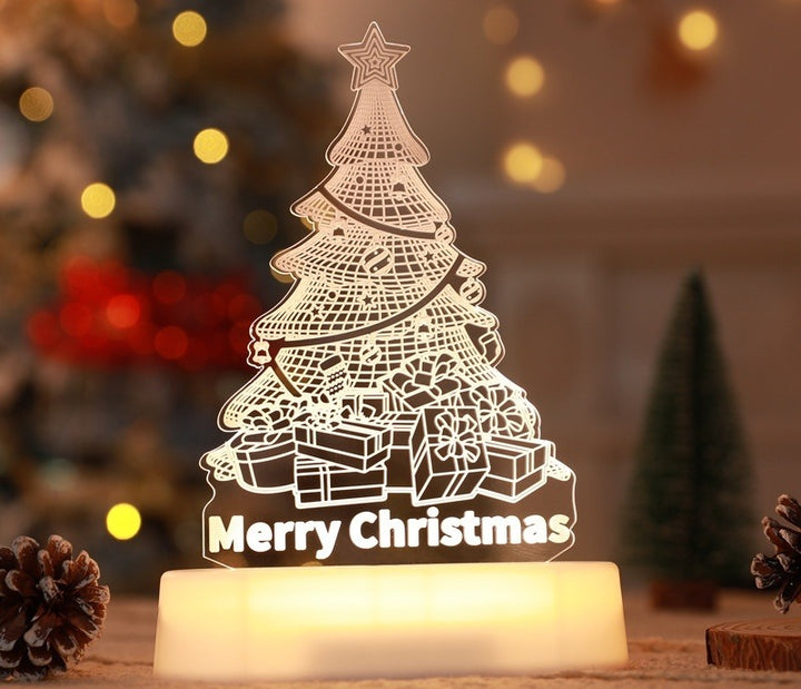 3D acryl kerstlampje met rendier