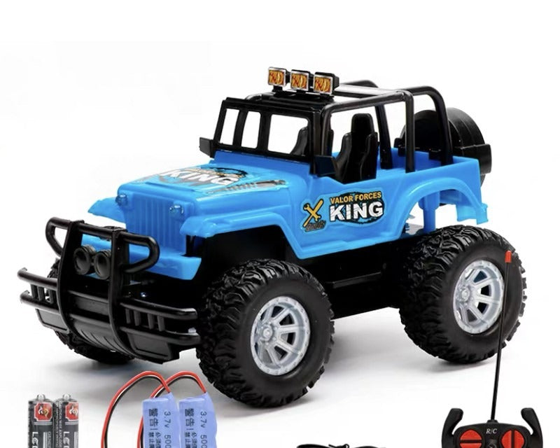 Rode bestuurbare offroad jeep met afstandsbediening