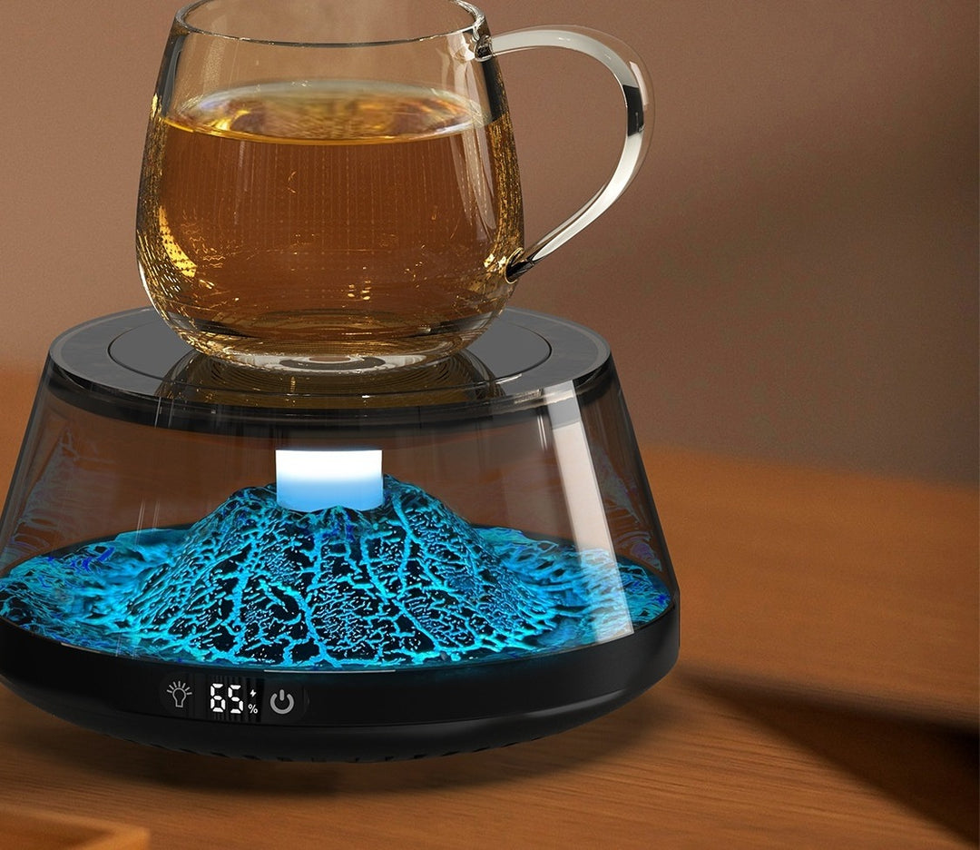 Bekerwarmer in vulkaanlook met gloeiende voet