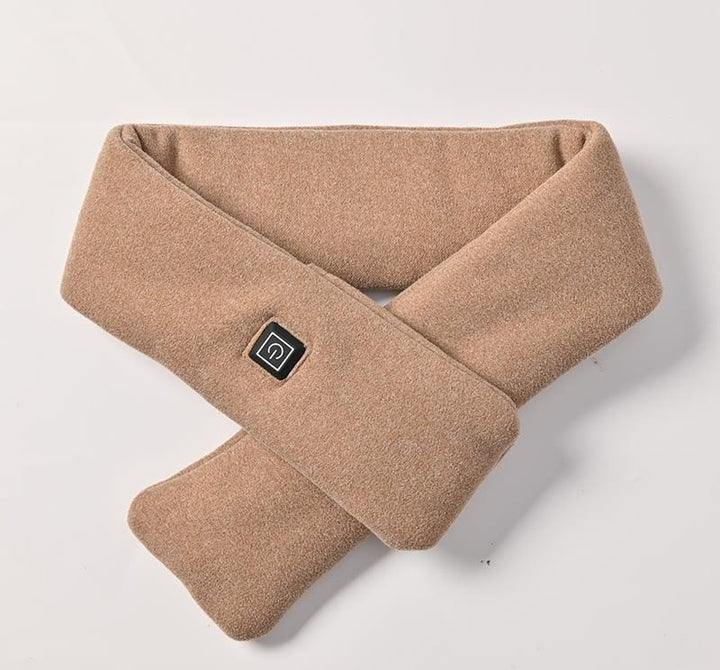 Verwarmde fleece sjaal om de nek