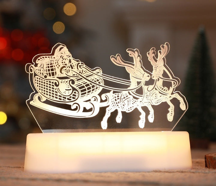 3D acryl kerstlampje met rendier